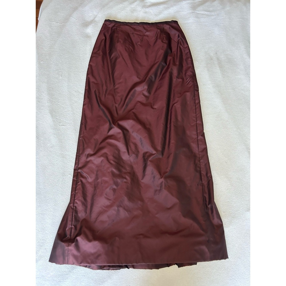 Catherine Regehr Silk Long Ball Gown Full Skirt Burgundy Size Medium - Picture 3 of 5